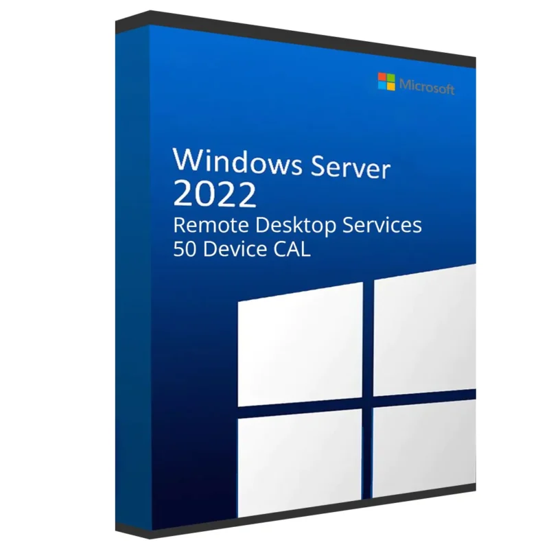 Microsoft Windows Server 2022 Remote Desktop Services (RDS) Device CAL (50 Devices)